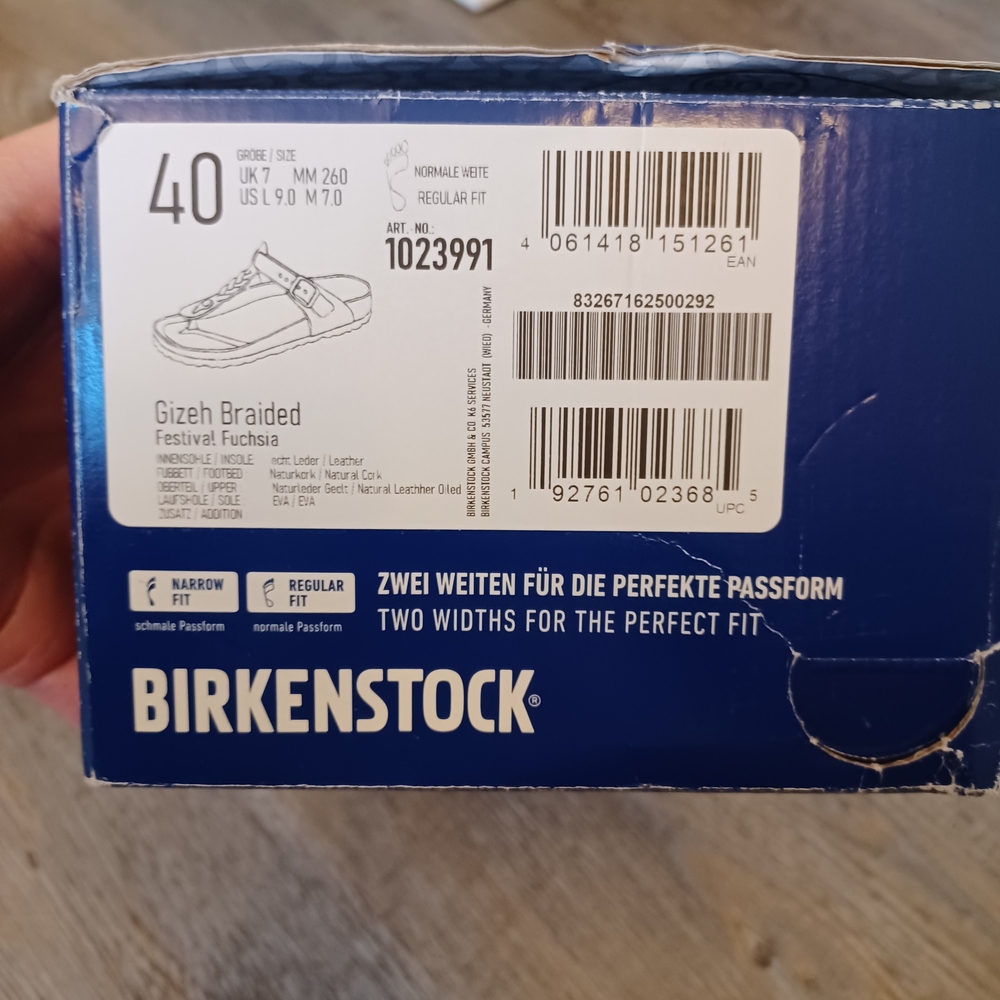 NWT Birkenstock Festival Fuchsia Gizeh Braided Sandals Size 9 - Picture 2 of 7